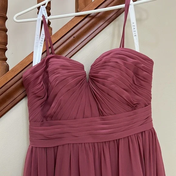 Azazie Lara style chiffon dress - Picture 3 of 8